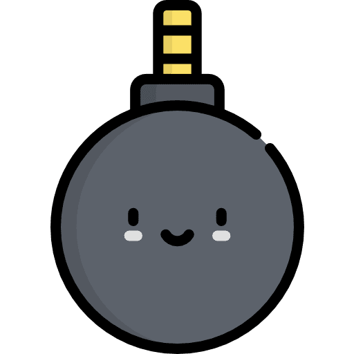Bomb explosive war threat icon