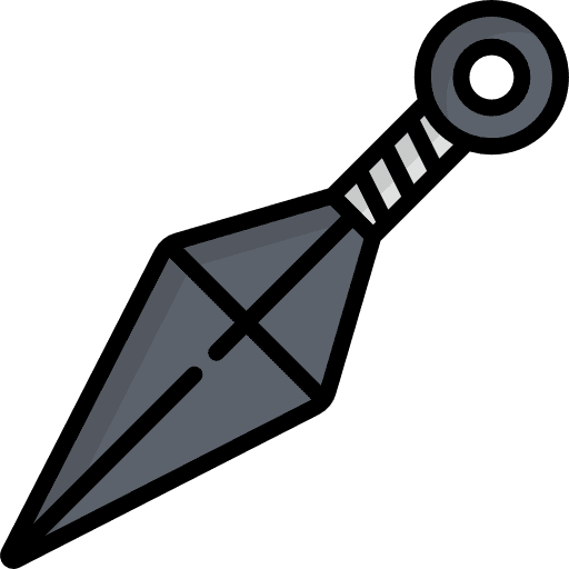Kunai weapon japanese kunai icon