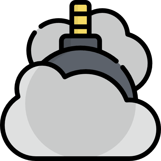 Smoke bomb bomb weapon ninja icon