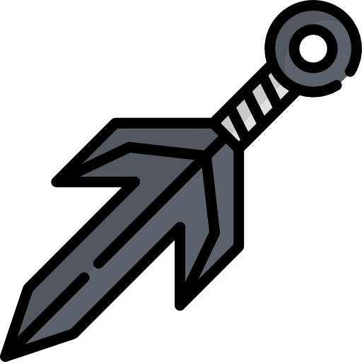 Kunai weapon japanese miscellaneous icon