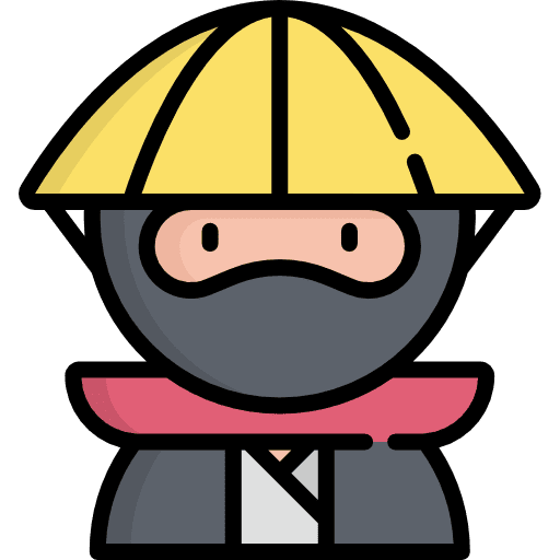 Ninja people profile social icon