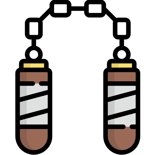 Nunchaku karate nunchaku martial arts icon