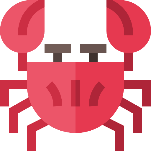 Crustacean crustaceans sea beach icon