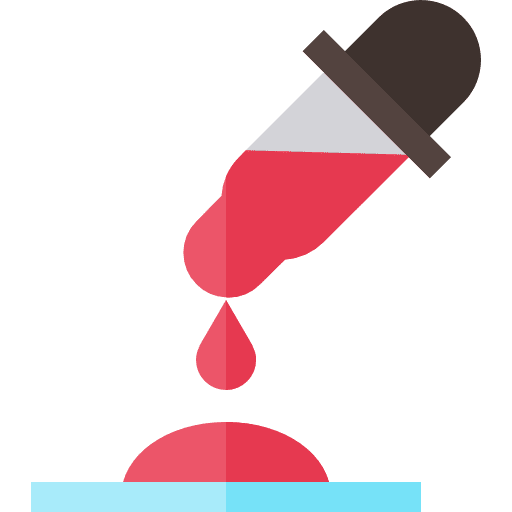 Eyedropper healthcare and medical health care test icon