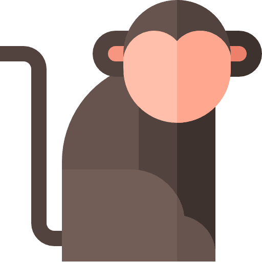 Monkey animal kingdom mammal laboratory icon