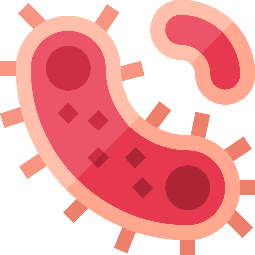 Virus healthcare and medical virus investigation icon