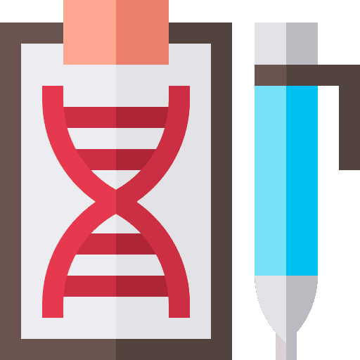 Dna healthcare and medical medical result clipboard icon