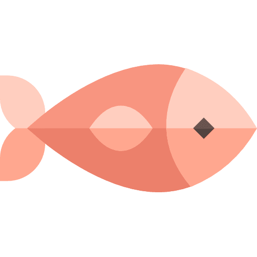 Fish sea life healthy food dolly fish icon