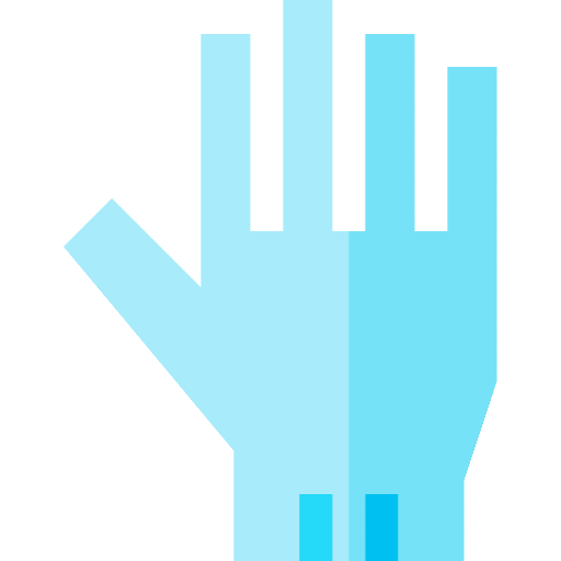 Glove scientist glove security icon