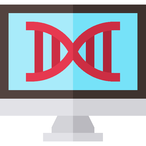 Computer computer science dna structure icon