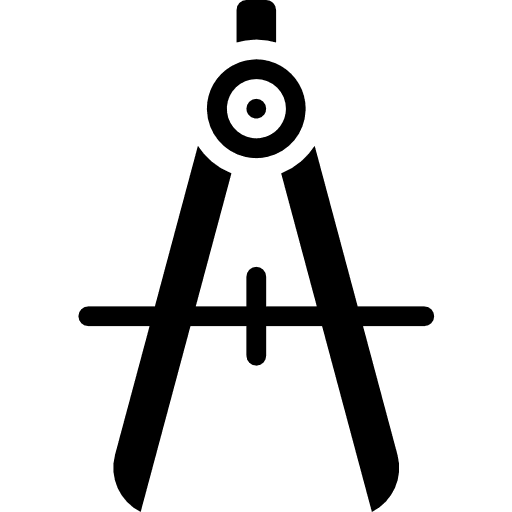 Compass art and design draw drawing icon