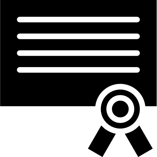 Diploma degree files and folders education icon