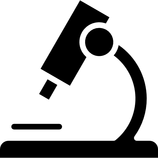 Microscope education laboratory microscope icon