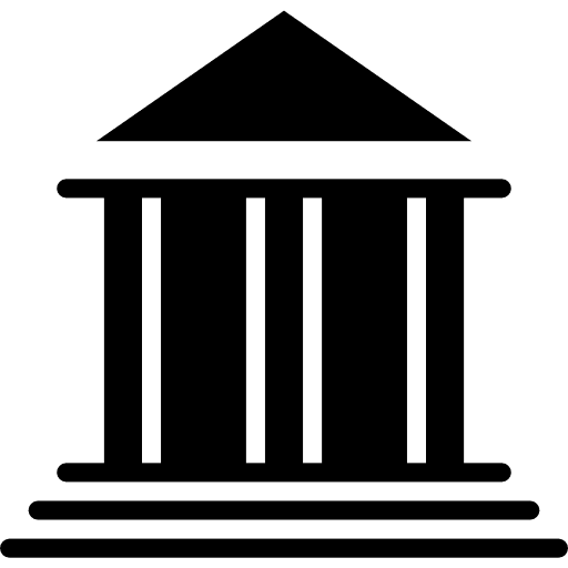 Museum architecture and city monuments cultures icon