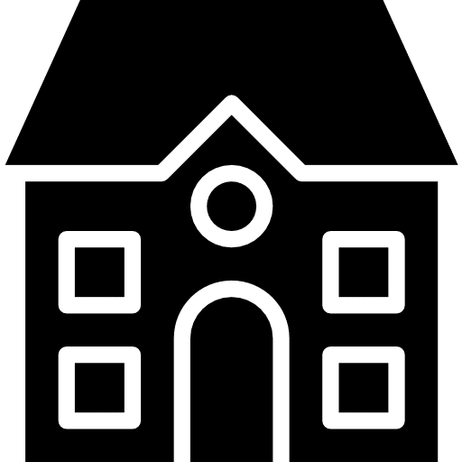 School school architecture and city buildings icon