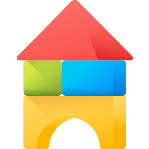 Blocks building childhood buildings icon