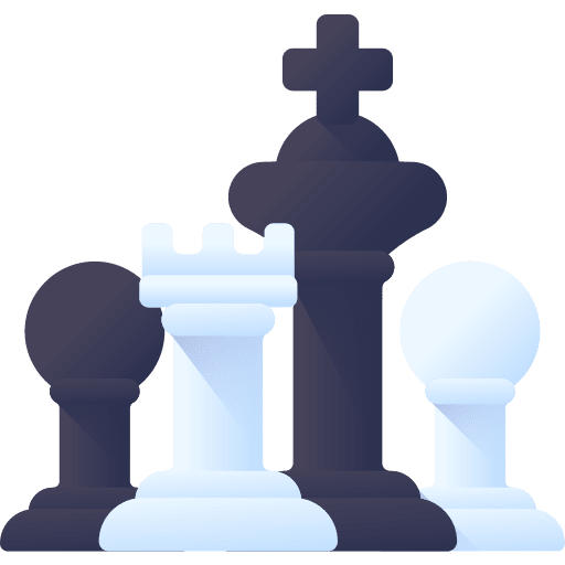 Chess sports and competition chess piece strategy icon
