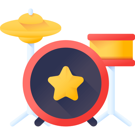 Drum set kid and baby drum set entertainment icon