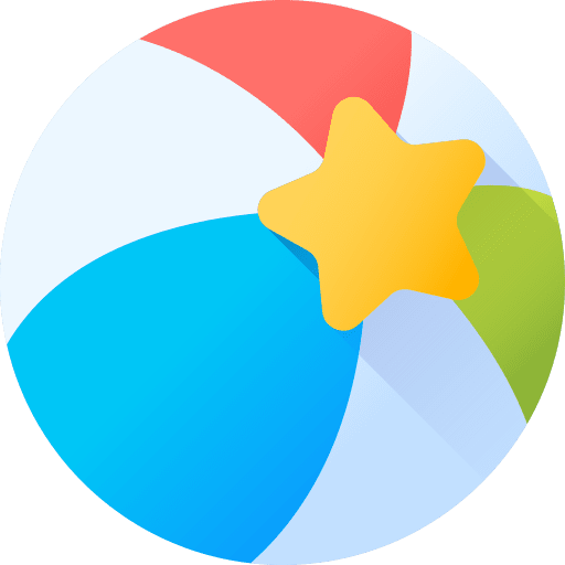 Ball holidays kid and baby balls icon