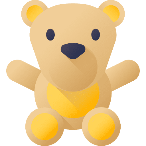 Bear fluffy bear puppet icon