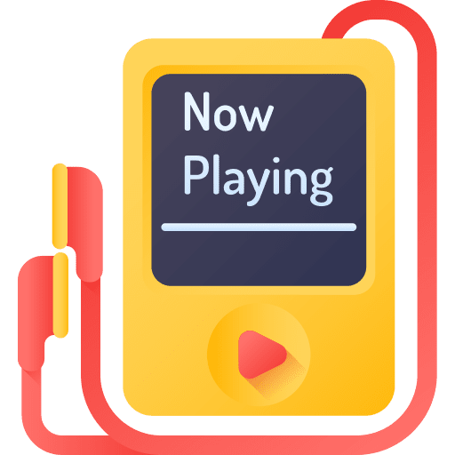 Mp3 music and multimedia technology earphones icon