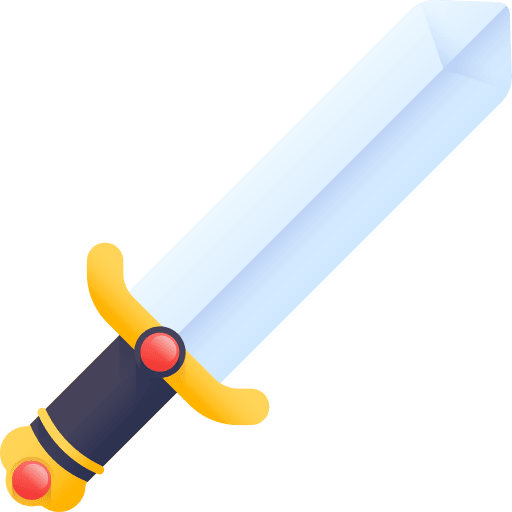 Sword kid gaming play icon