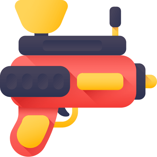 Water gun kid and baby vacations gaming icon