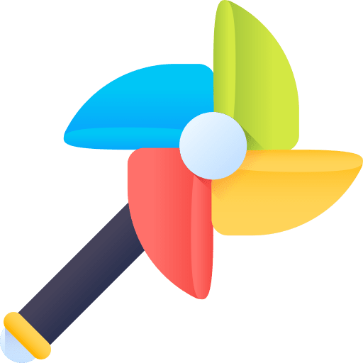 Windmill kid and baby entertainment miscellaneous icon