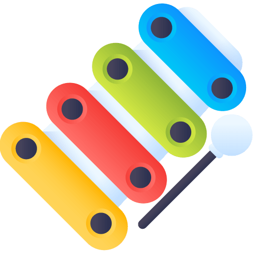 Xylophone orchestra xylophone kid and baby icon