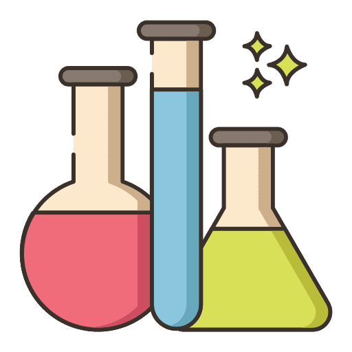 Chemicals education chemistry laboratory icon