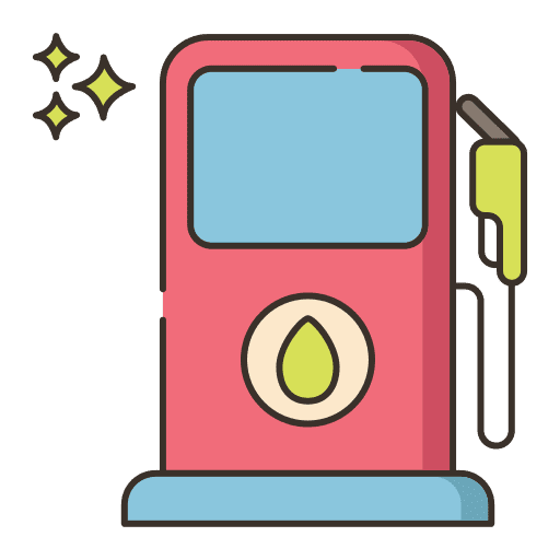 Gas station pin gas fuel station icon