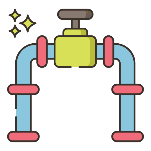 Pipeline tube industry pipe icon