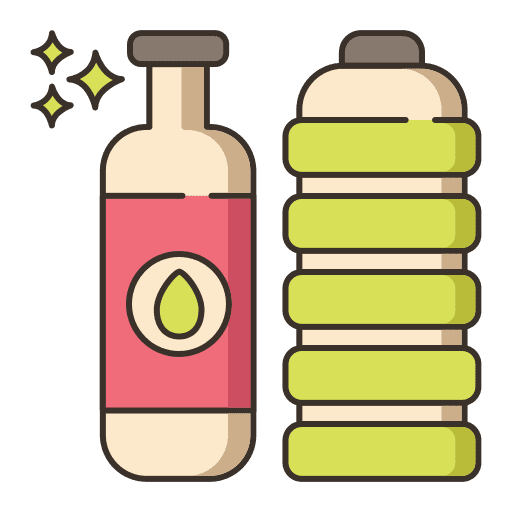 Vegetable oil fuel plant bottle icon