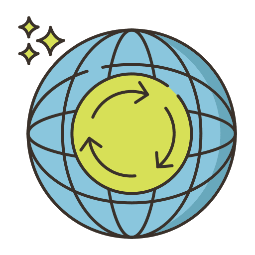 Consumption enviroment recycling worldwide icon