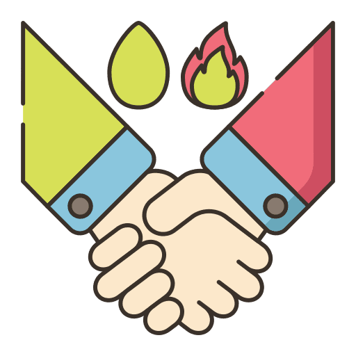 Deal oil hands and gestures agreement icon