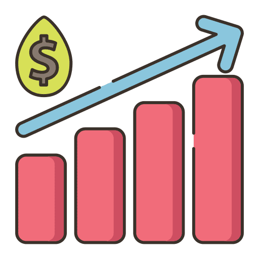 Oil price gasoline money sales icon