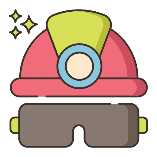 Hat professions hard hat job icon