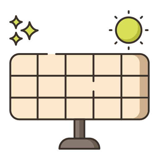 Solar energy ecology ecology and environment architecture and city icon