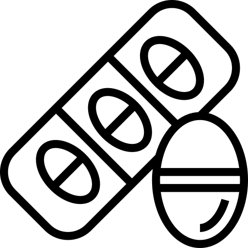 Aspirin painkiller drugs pills icon