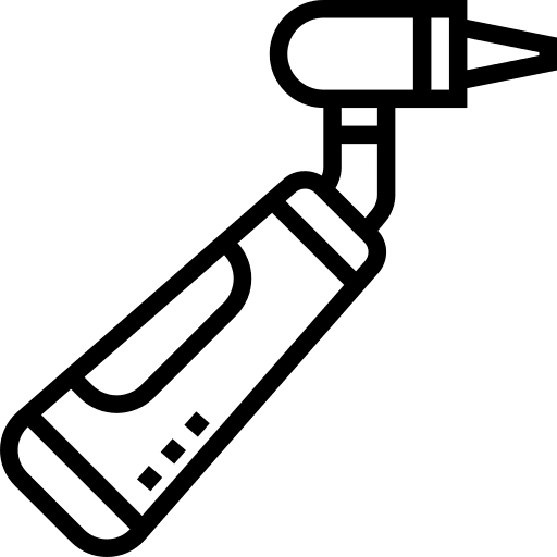 Dental healthcare and medical rotary surgery icon