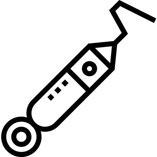 Dental hygiene healthcare and medical probe icon