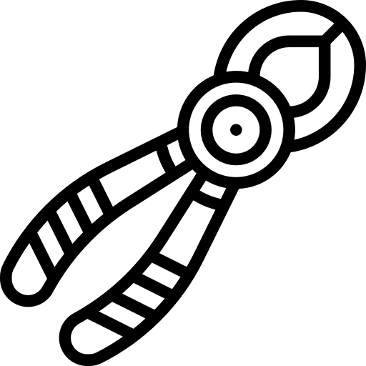 Dental tooth pliers dentist icon