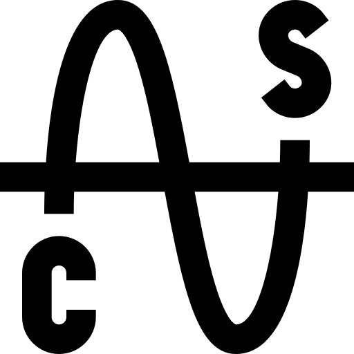 Sine sine wave interface icon
