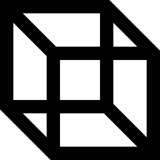 Cube cube shapes and symbols education icon