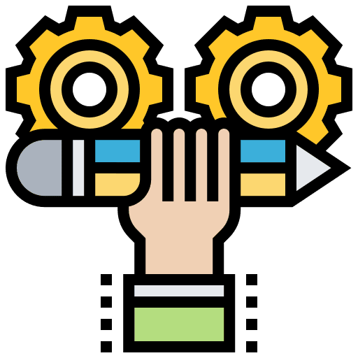 Developer hand developer software development icon
