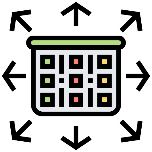 Planning strategy cogwheel presentation icon