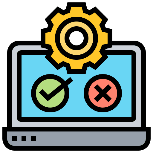 Testing laptop cross user icon