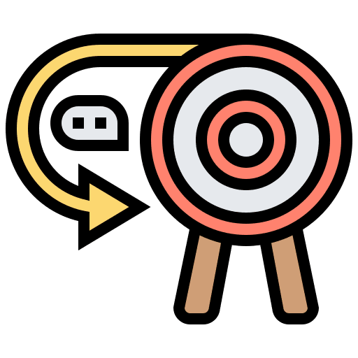 Objective goal objective business and finance icon