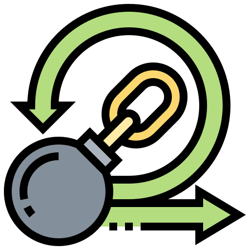 Obstacle arrow incomplete low icon