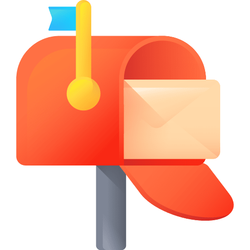 Mailbox communication postal message icon